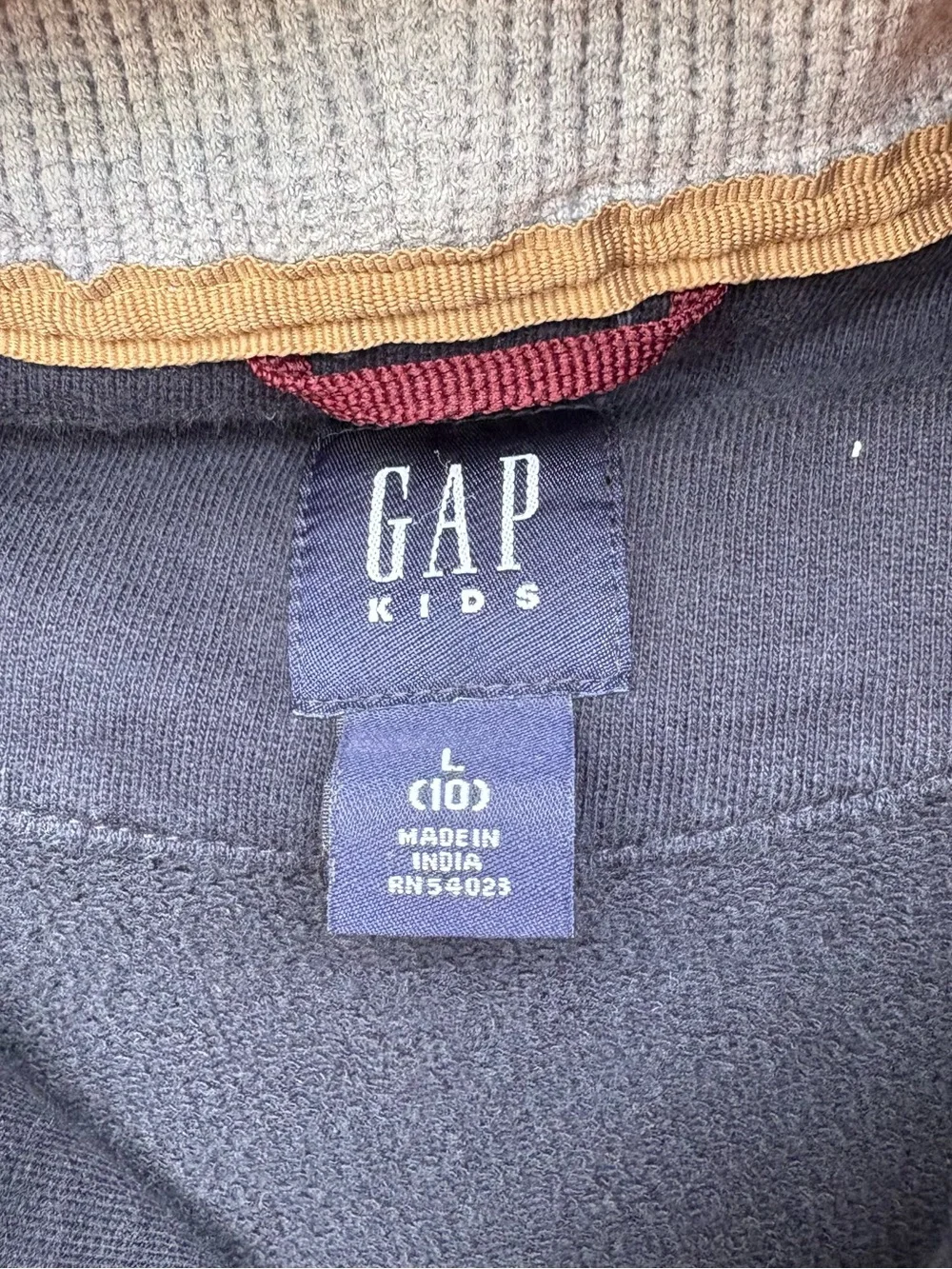GAP Kids Navy Sleeveless Zip Hoodie Vest